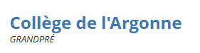 Collège de l'Argonne